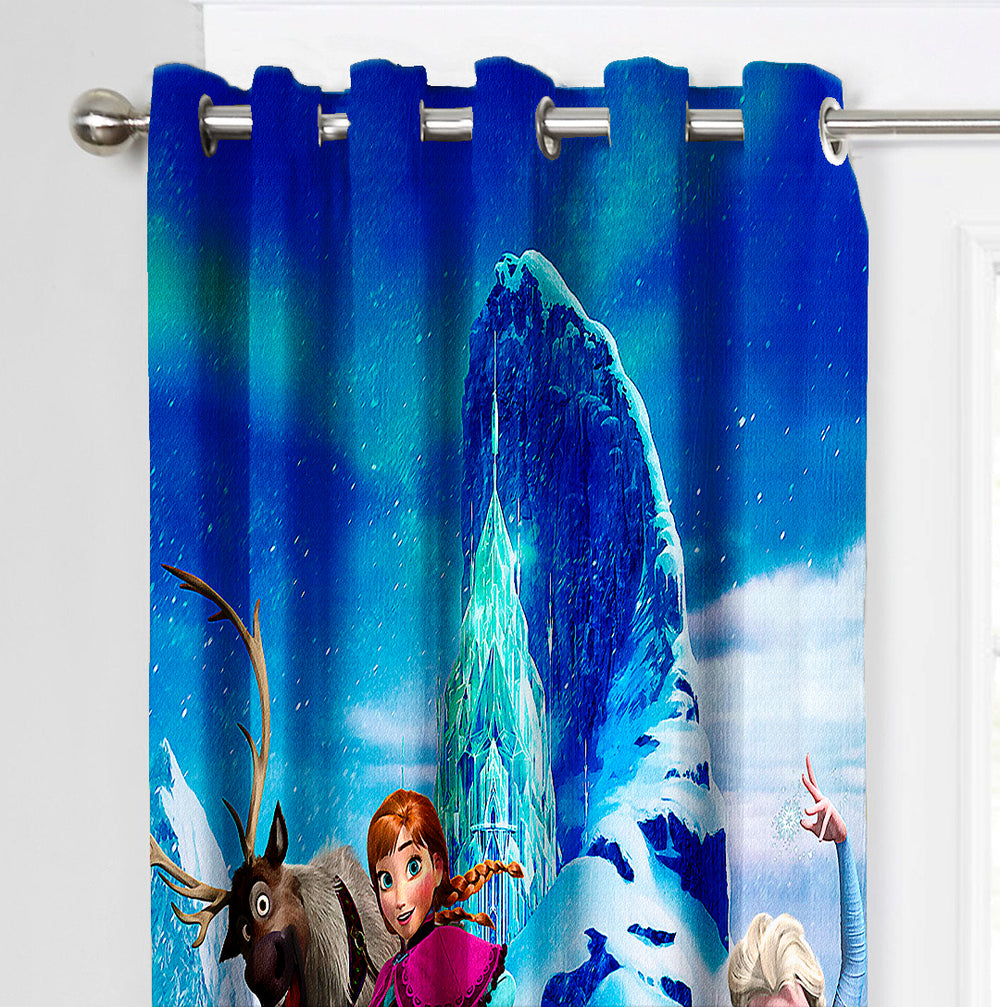 Ultimate Trends Premium Polyester 3D Kids Room Cartoon Curtain For Home Décor Multi Color, 1 Piece