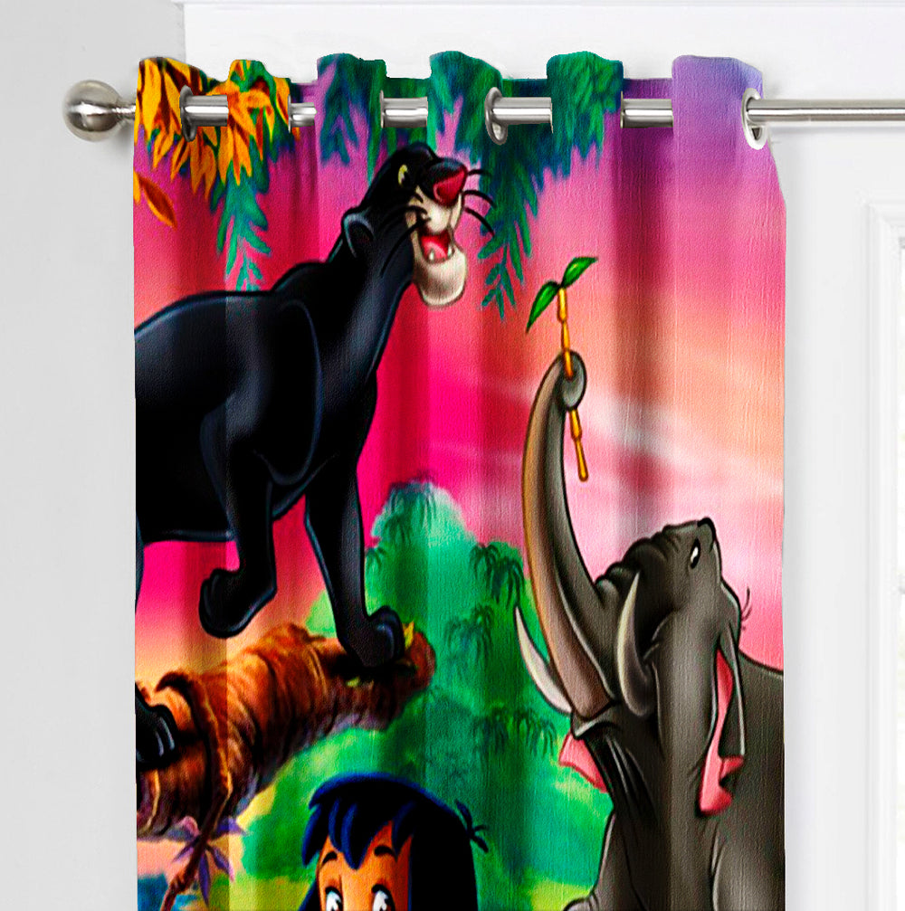 Ultimate Trends Premium Polyester 3D Kids Room Cartoon Curtain For Home Décor Multi Color, 1 Piece