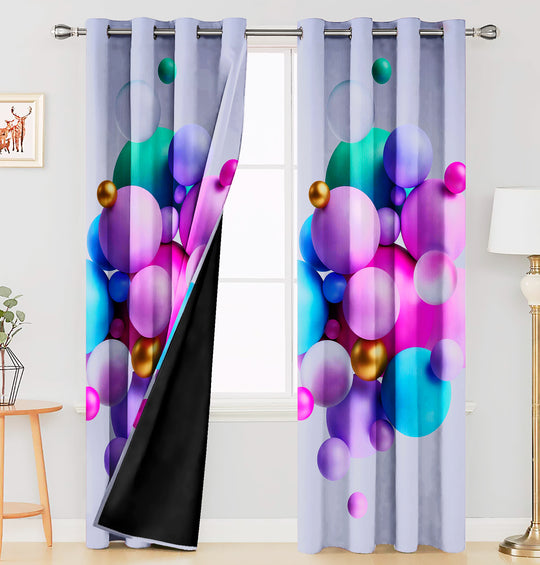 Ultimate Trends Premium Polyester 3D Modern Curtain For Home Décor Multi Color, 1 Piece