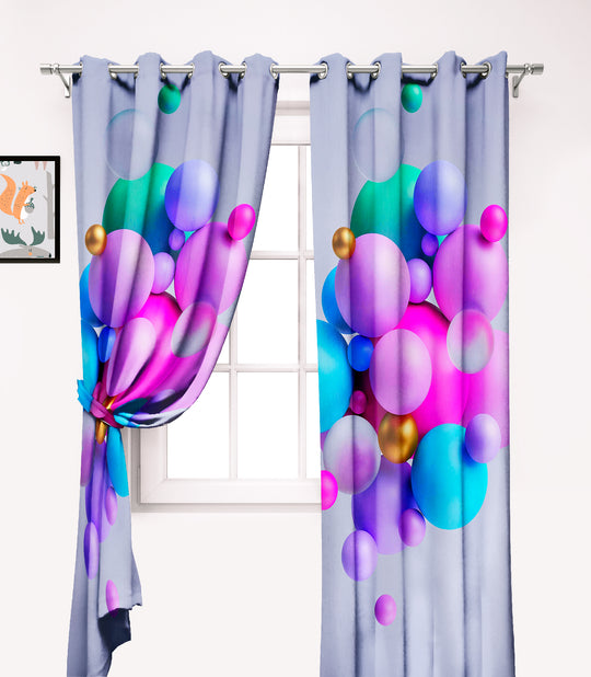 Ultimate Trends Premium Polyester 3D Modern Curtain For Home Décor Multi Color, 1 Piece