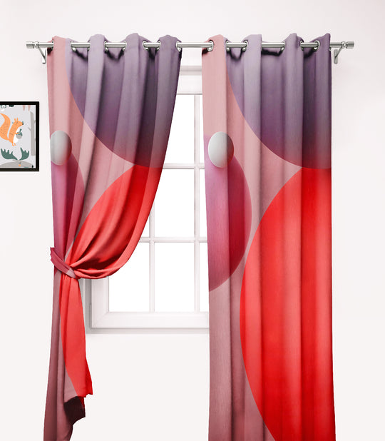 Ultimate Trends Premium Polyester 3D Modern Curtain For Home Décor Multi Color, 1 Piece