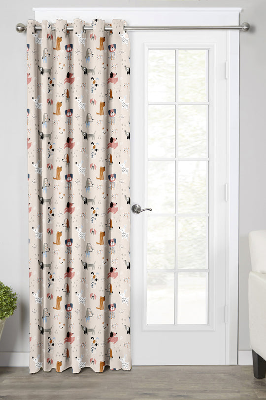 Ultimate Trends Premium Polyester Kids Room Curtain For Home Décor Beige Color, 1 Piece