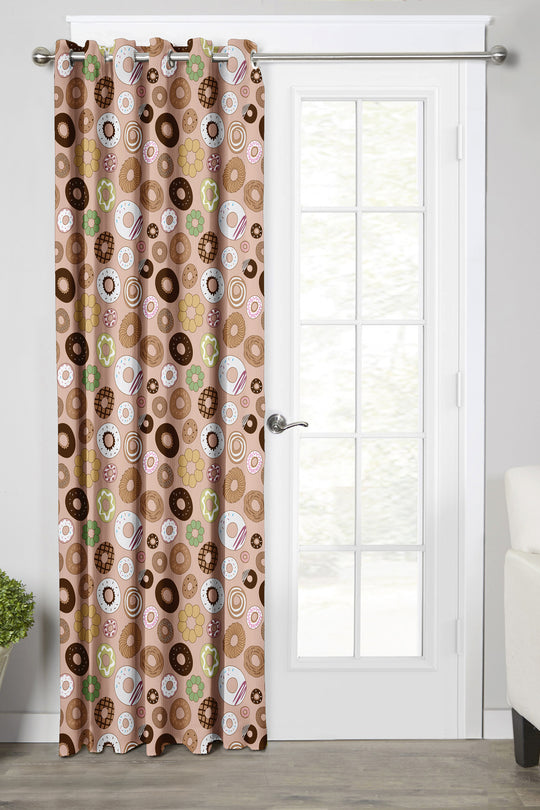 Ultimate Trends Premium Polyester Kids Room Curtain For Home Décor Beige Color, 1 Piece