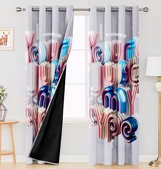 Ultimate Trends Premium Polyester 3D Modern Curtain For Home Décor Grey Color, 1 Piece