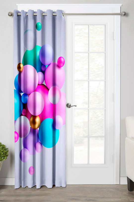 Ultimate Trends Premium Polyester 3D Modern Curtain For Home Décor Multi Color, 1 Piece