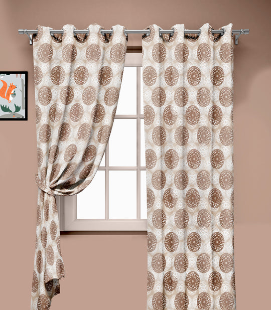 Ultimate Trends Premium Polyester Moire Pattern Digital Printed Curtain, Thunder Grey Color, 1 Piece