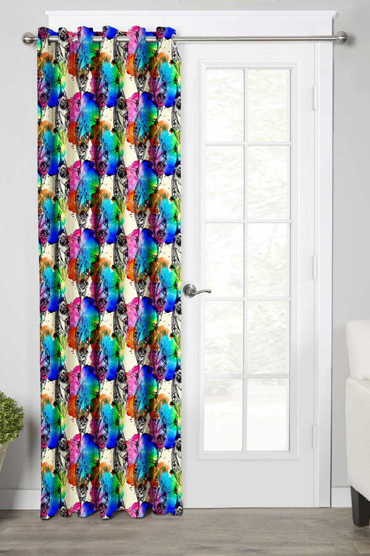 Ultimate Trends Premium Polyester Modern Curtain For Home Décor Multi Color, 1 Piece