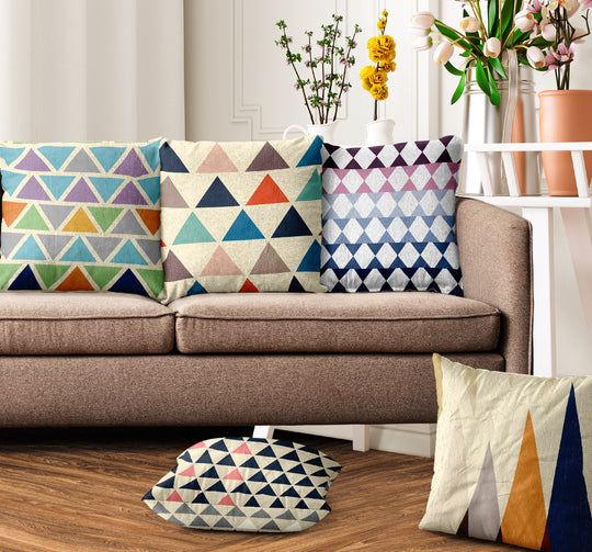 Ultimate Trends Geometric Digital Printed Cushion Cover