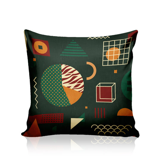 Ultimate Trends Geometric Digital Printed Cushion Cover