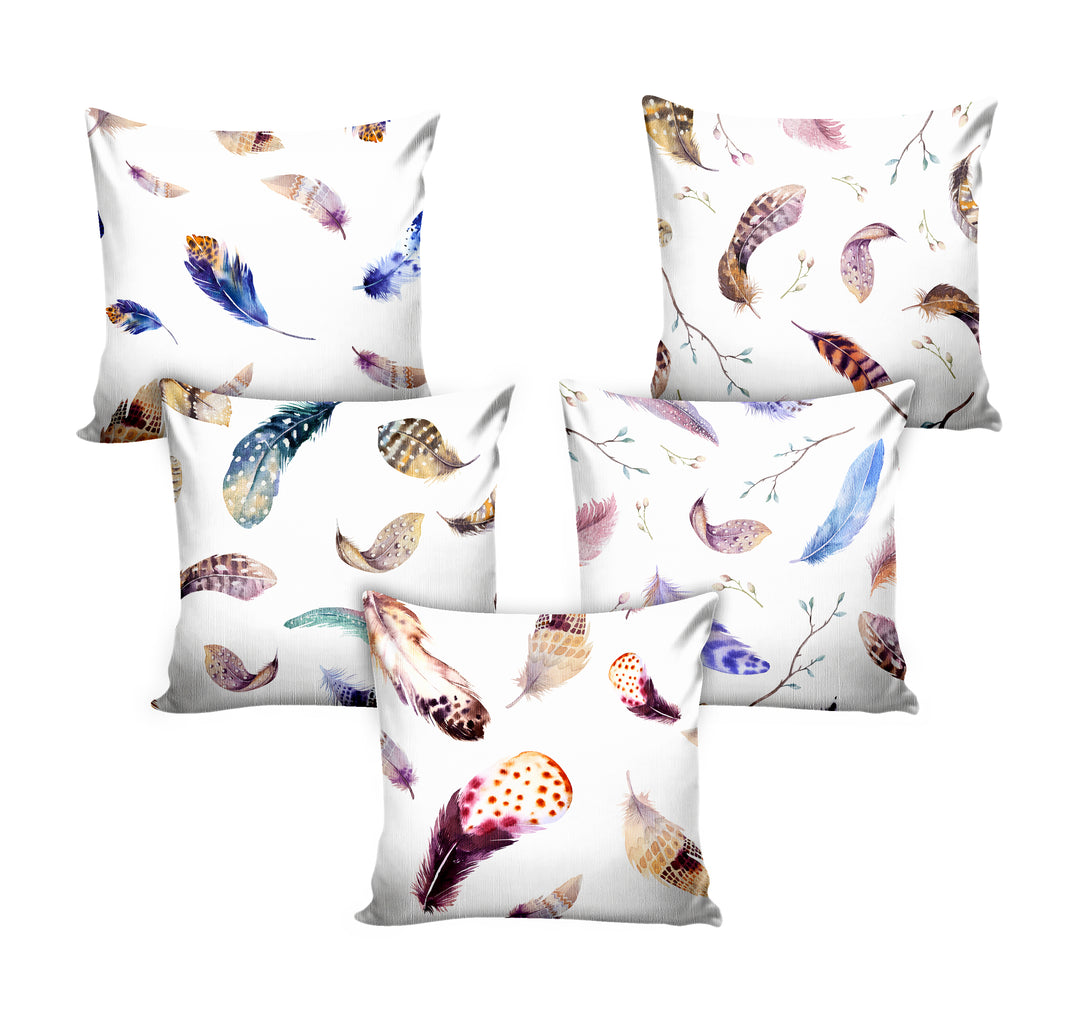 Ultimate Trends Feather Digital Printed Cushion Cover