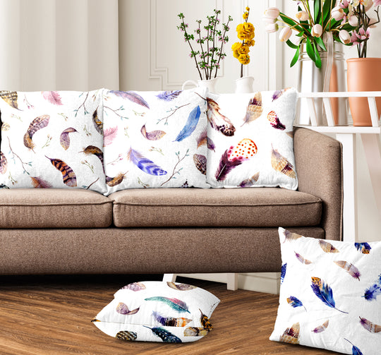 Ultimate Trends Feather Digital Printed Cushion Cover