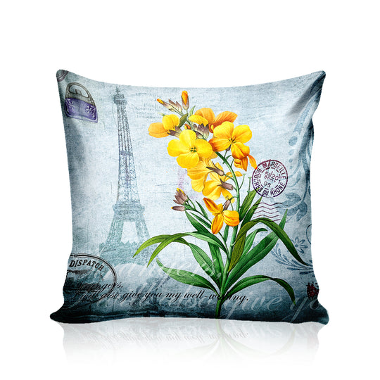 Ultimate Trends Floral Digital Printed Cushion Cover