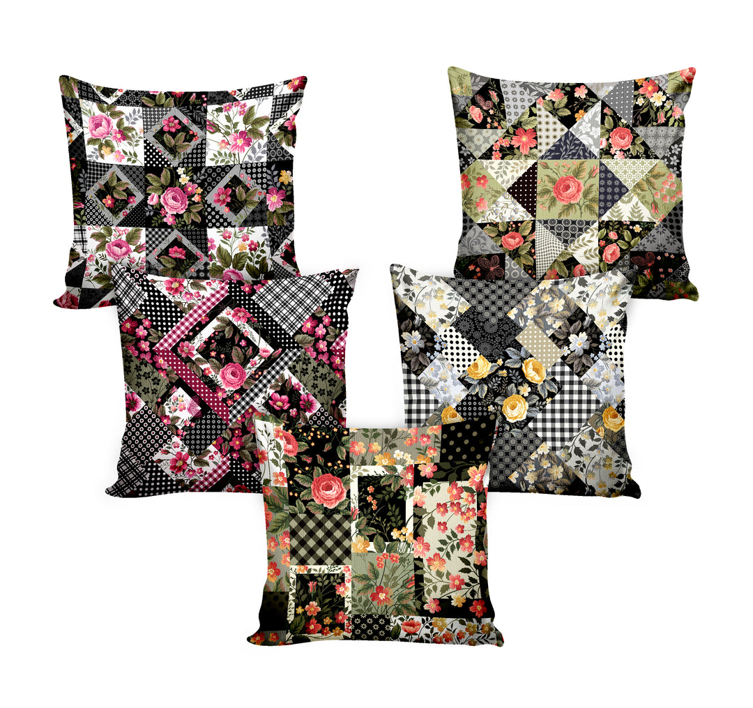 Ultimate Trends Floral Digital Printed Cushion Cover