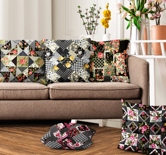 Ultimate Trends Floral Digital Printed Cushion Cover