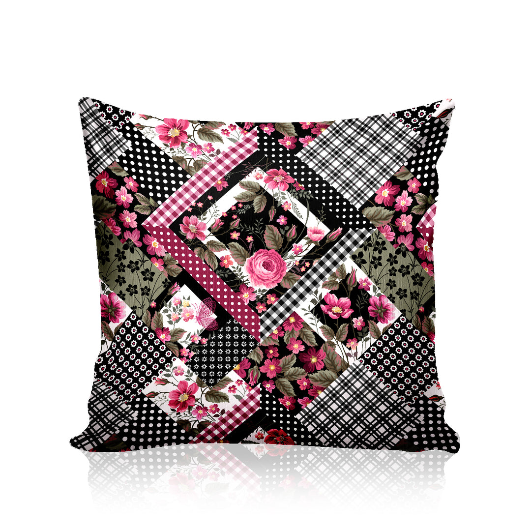 Ultimate Trends Floral Digital Printed Cushion Cover