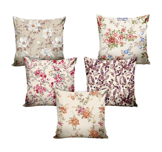 Ultimate Trends Floral Digital Printed Cushion Cover