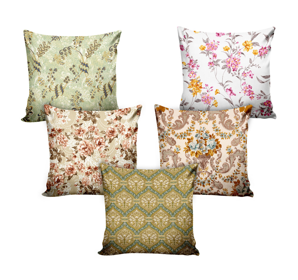 Ultimate Trends Floral Digital Printed Cushion Cover