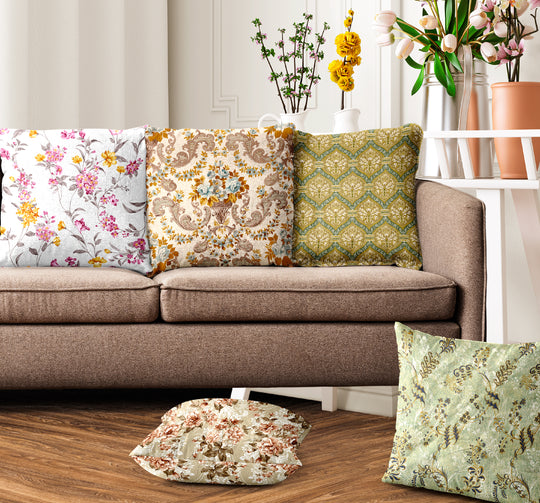 Ultimate Trends Floral Digital Printed Cushion Cover