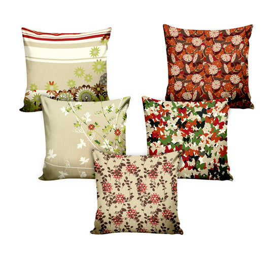 Ultimate Trends Floral Digital Printed Cushion Cover