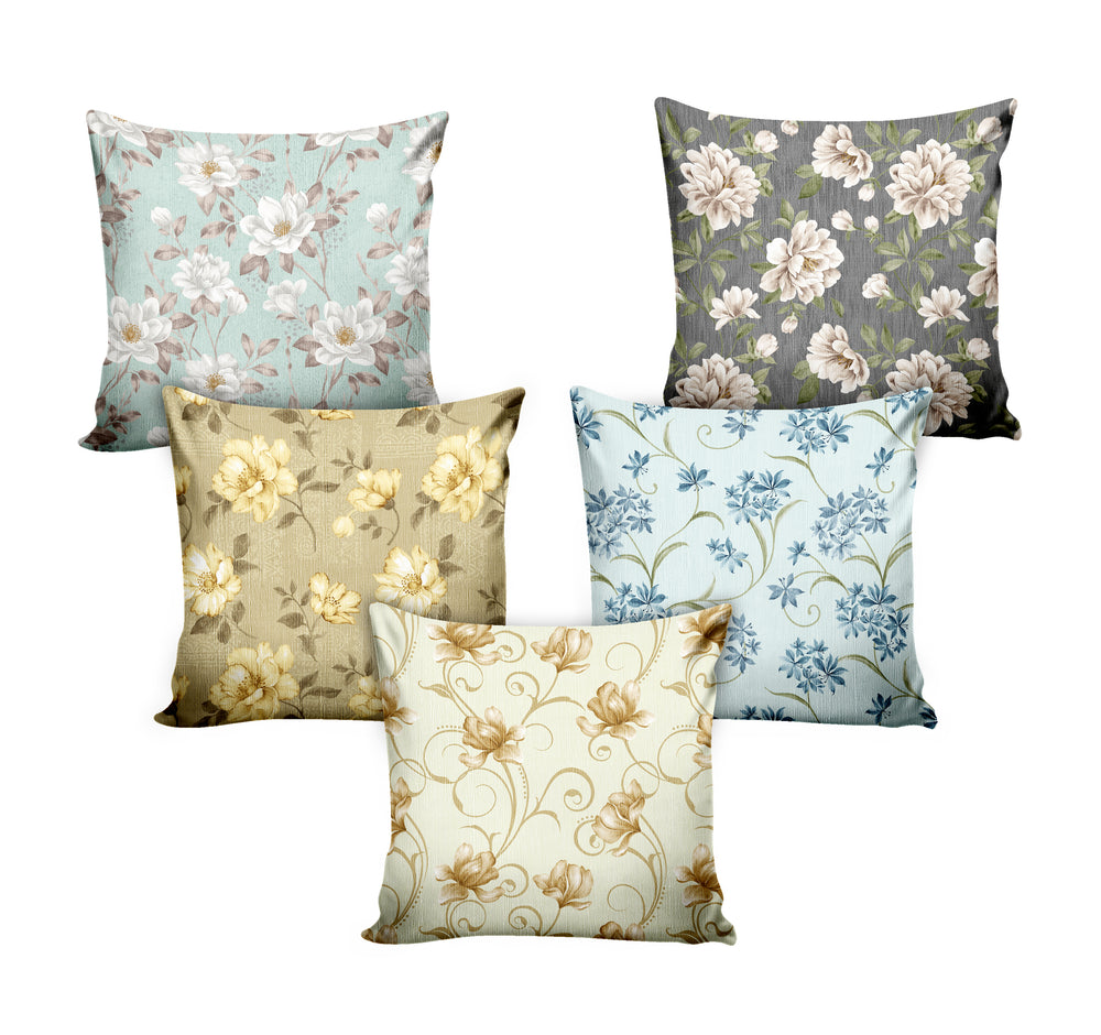 Ultimate Trends Floral Digital Printed Cushion Cover