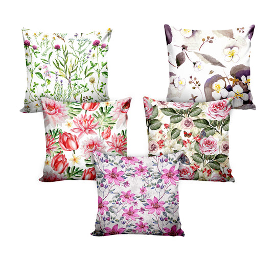 Ultimate Trends Floral Digital Printed Cushion Cover