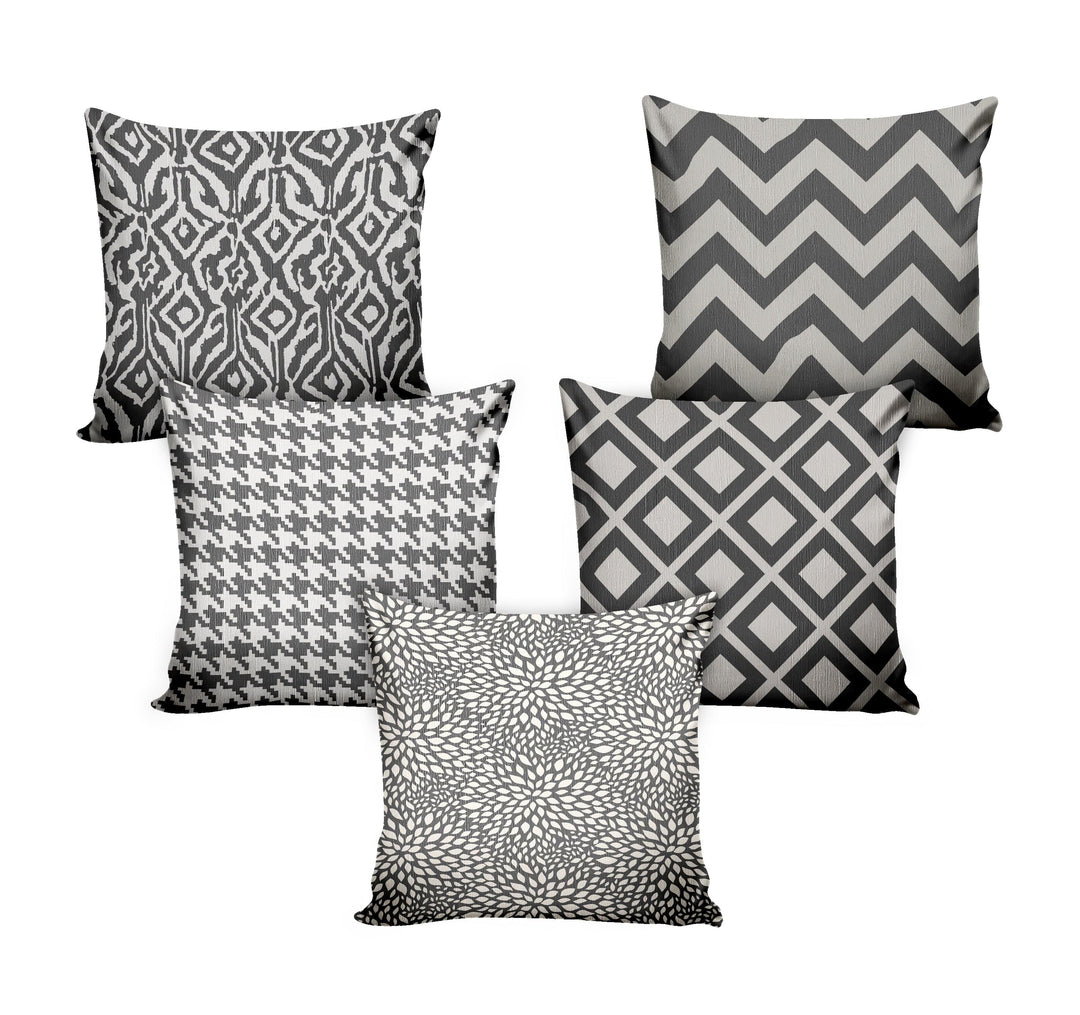 Dynamic Grey, Cushion Covers SET of 5