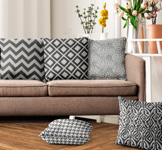 Dynamic Grey, Cushion Covers SET of 5