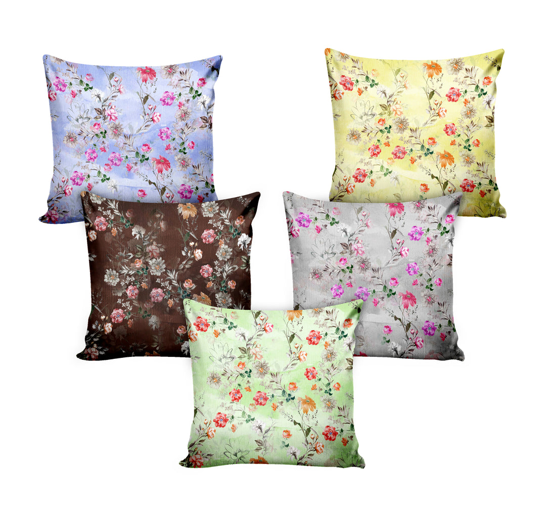 Ultimate Trends Floral Digital Printed Cushion Cover