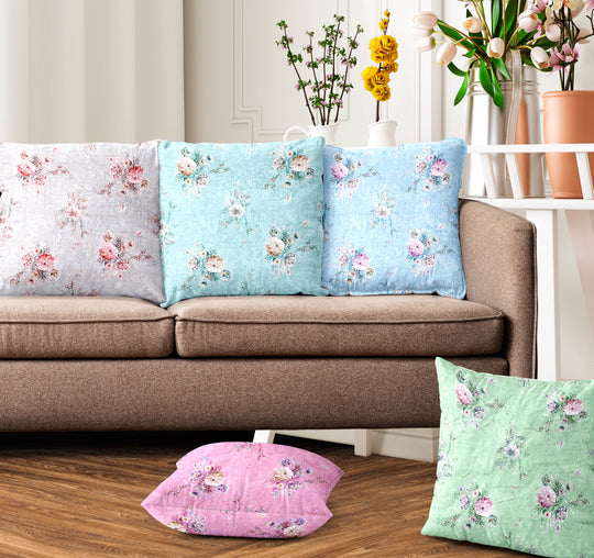 Ultimate Trends Floral Digital Printed Cushion Cover