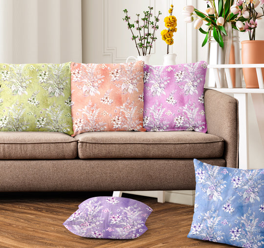 Ultimate Trends Floral Digital Printed Cushion Cover