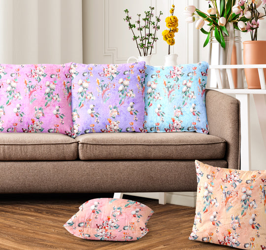 Ultimate Trends Floral Digital Printed Cushion Cover