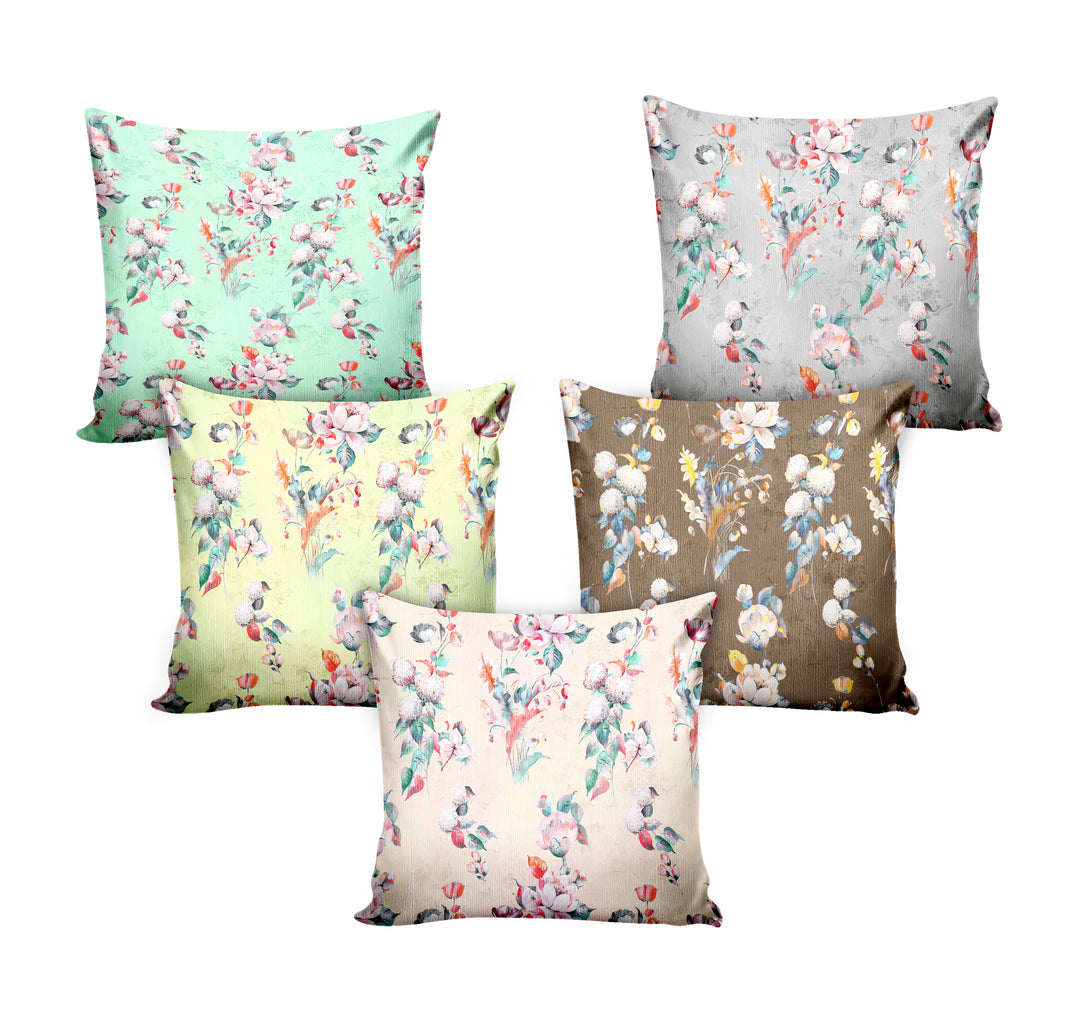 Ultimate Trends Floral Digital Printed Cushion Cover