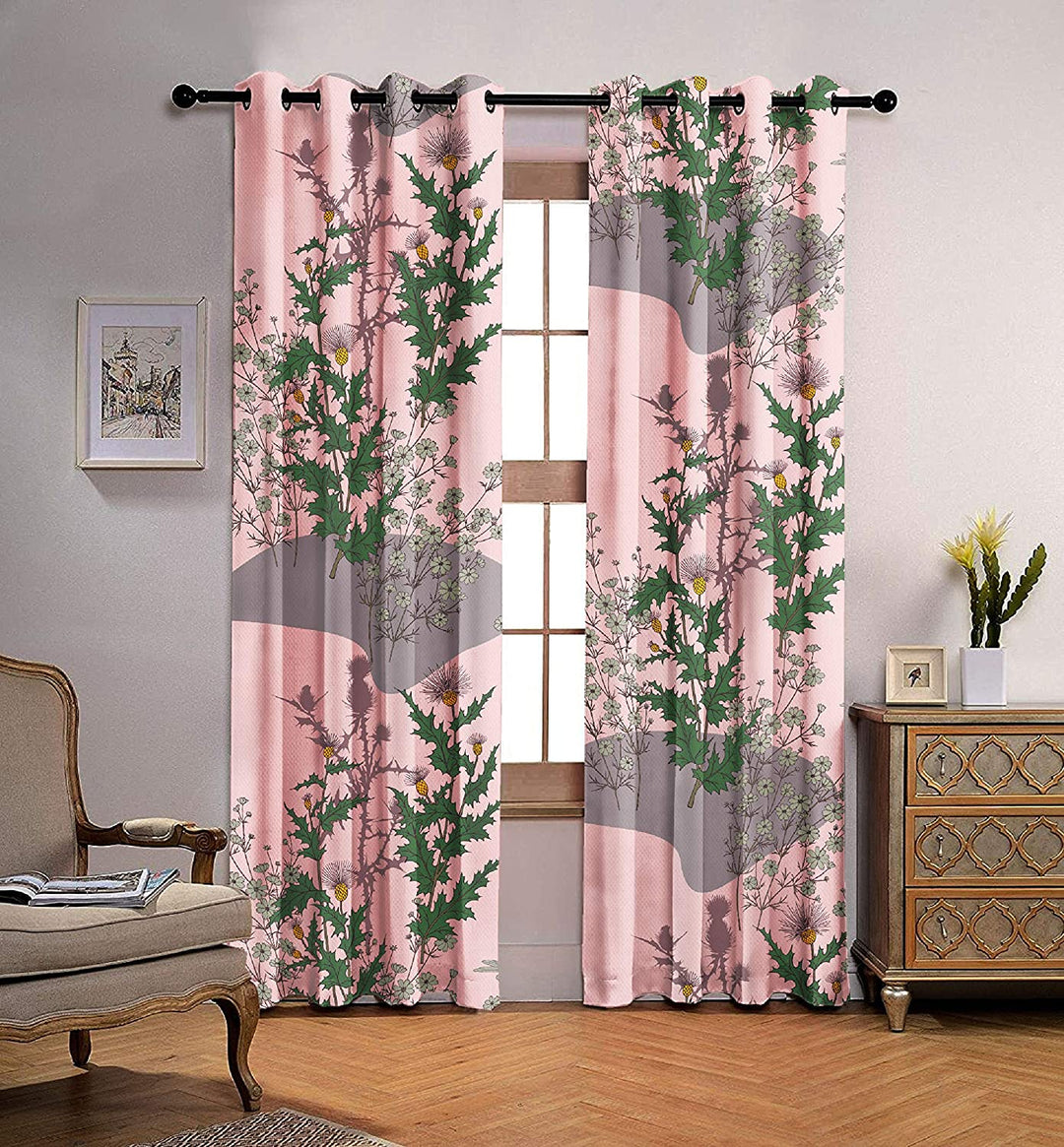 Ultimate Trends ™ Premium Polyester Curtains, Light Pink, Set of 2