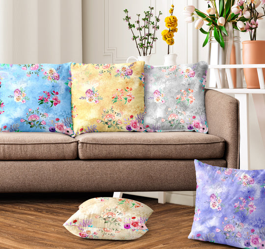 Ultimate Trends Floral Digital Printed Cushion Cover