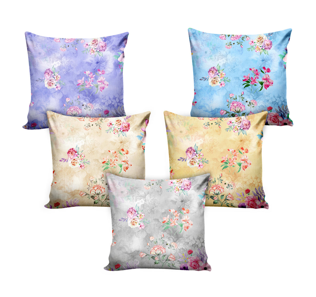 Ultimate Trends Floral Digital Printed Cushion Cover