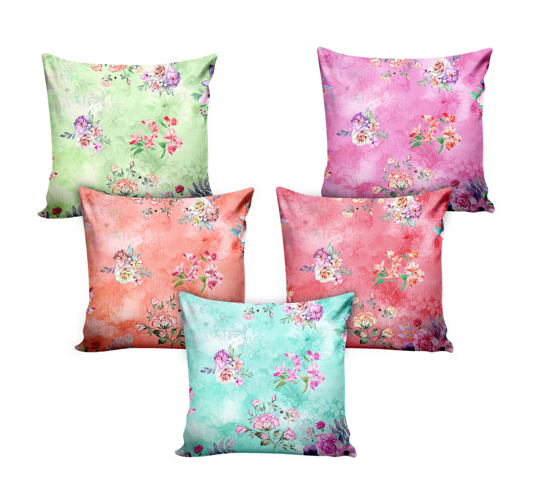 Ultimate Trends Floral Digital Printed Cushion Cover