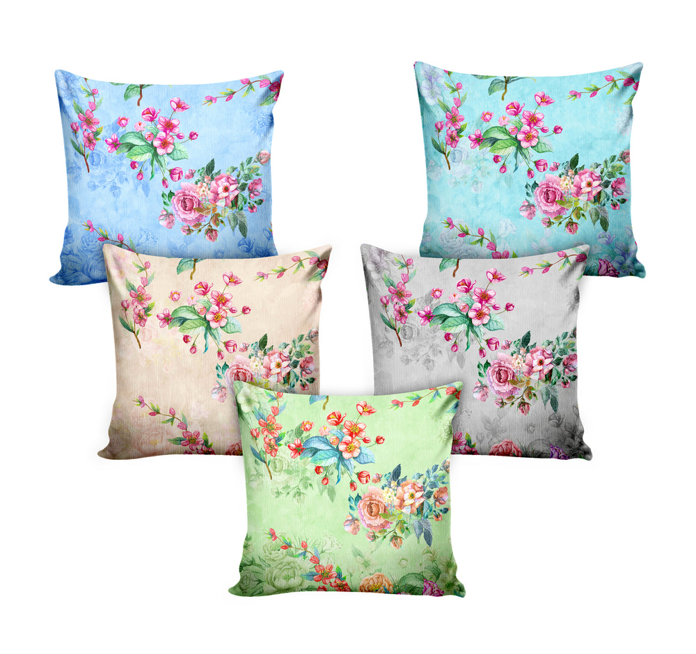 Ultimate Trends Floral Digital Printed Cushion Cover