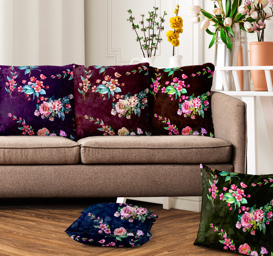 Ultimate Trends Floral Digital Printed Cushion Cover