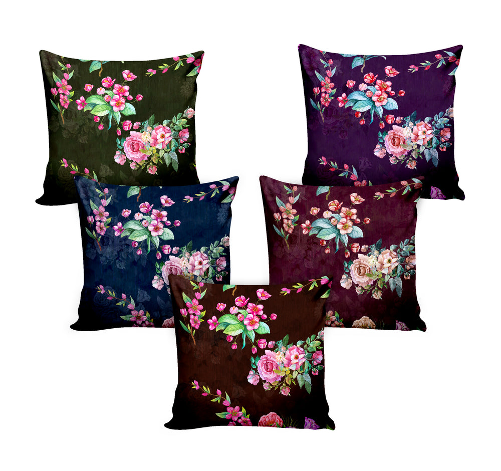 Ultimate Trends Floral Digital Printed Cushion Cover