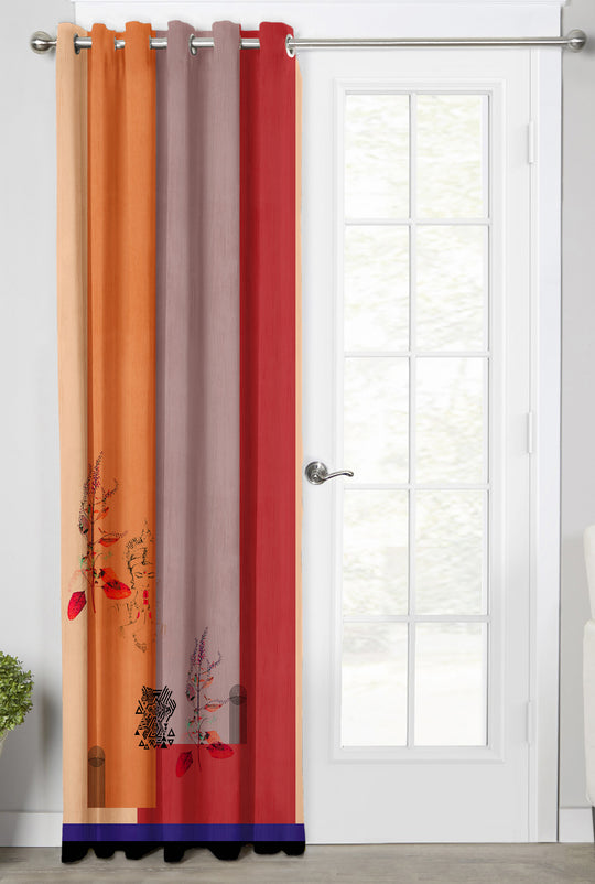 Ultimate Trends Premium Polyester Modern Curtain For Home Décor Multi Color , 1 Piece