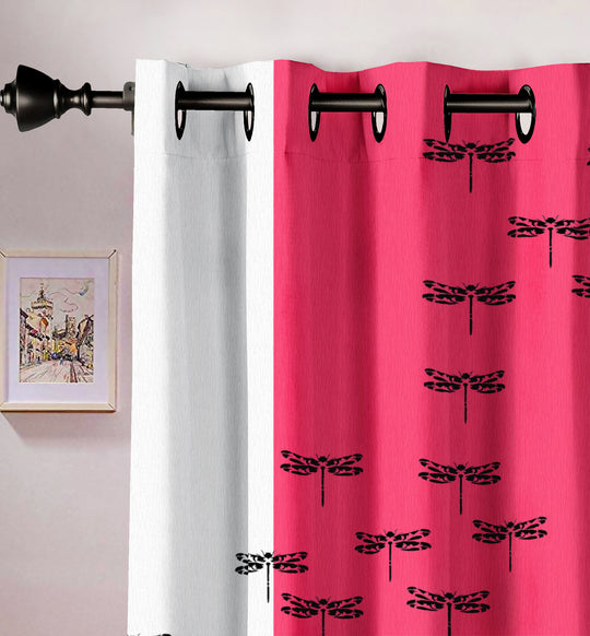 Ultimate Trends Premium Polyester Modern Curtain For Home Décor Pink color, 1 Piece