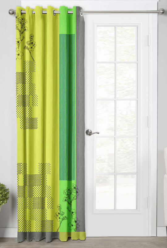 Ultimate Trends Premium Polyester Modern Curtain For Home Décor Yellow color, 1 Piece