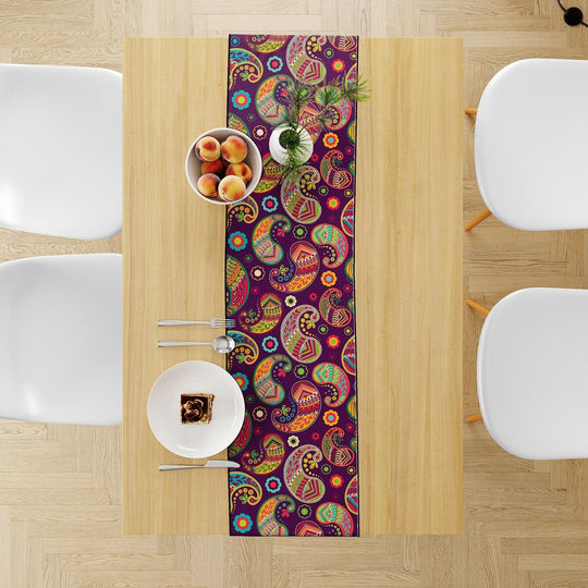 Purple Paisley, Table Runner