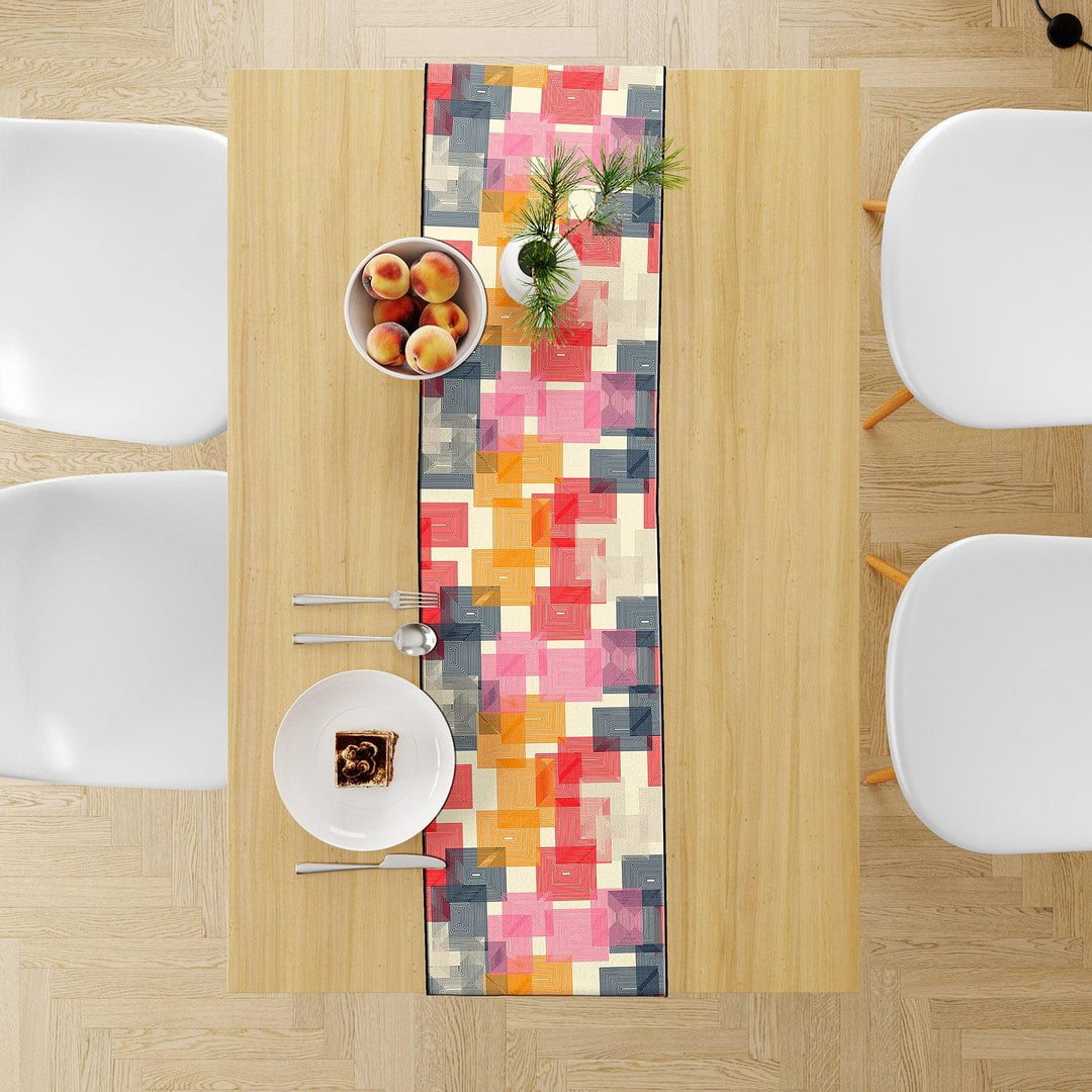 Multicolor Geometric, Table Runner