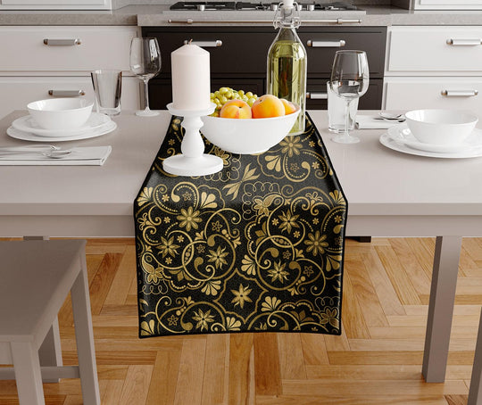 Black and Gold, Table Runner