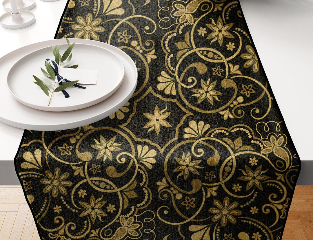 Black and Gold, Table Runner