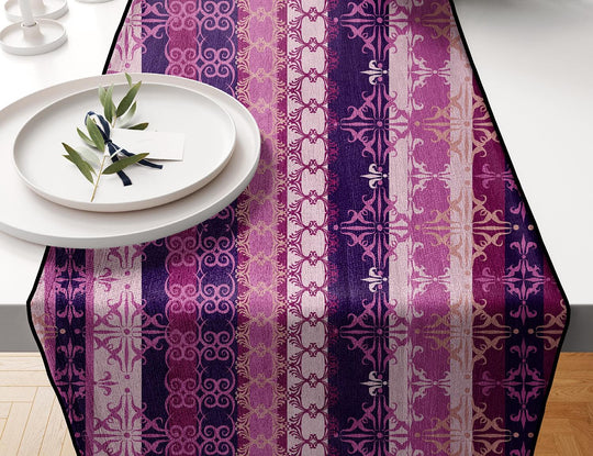 Purple and Cream, Table Runner