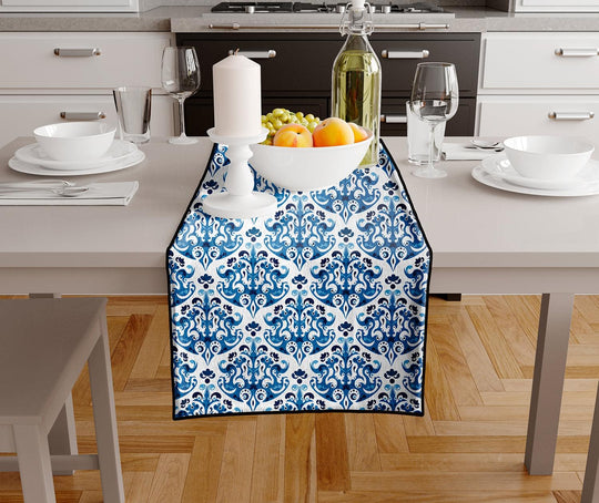 Blue and White, Table Runner