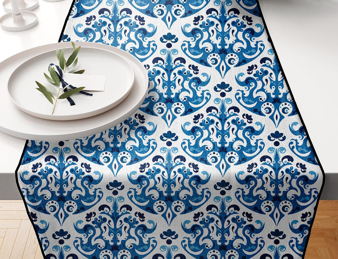 Blue and White, Table Runner