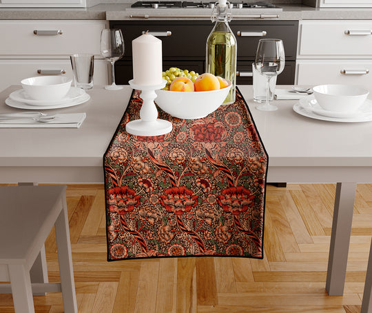 RED Floral, Table Runner